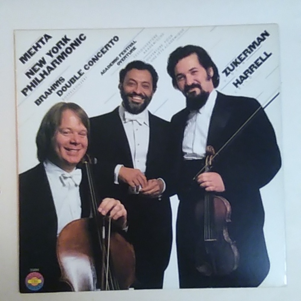 Brahms / Double Concerto/ Mehta Zukerman Harrell / Vinyl Album
